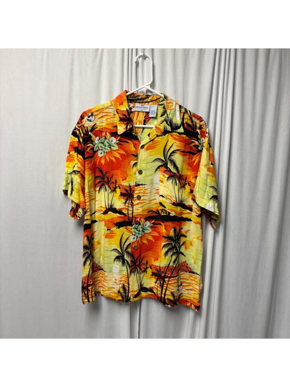 Princess Cruises Hawaiian Shirt Mens Size XL Sunset Palm Trees Short Sleeve